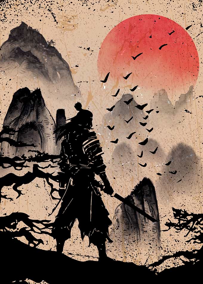 Japan Vintage Samurai Japanese Art