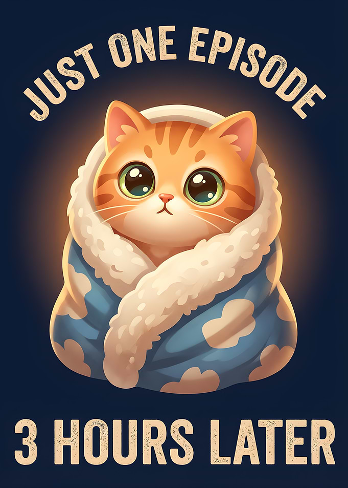 Cute Cat Watching TV