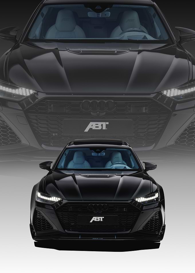 Black ABT Audi RS6 Front View