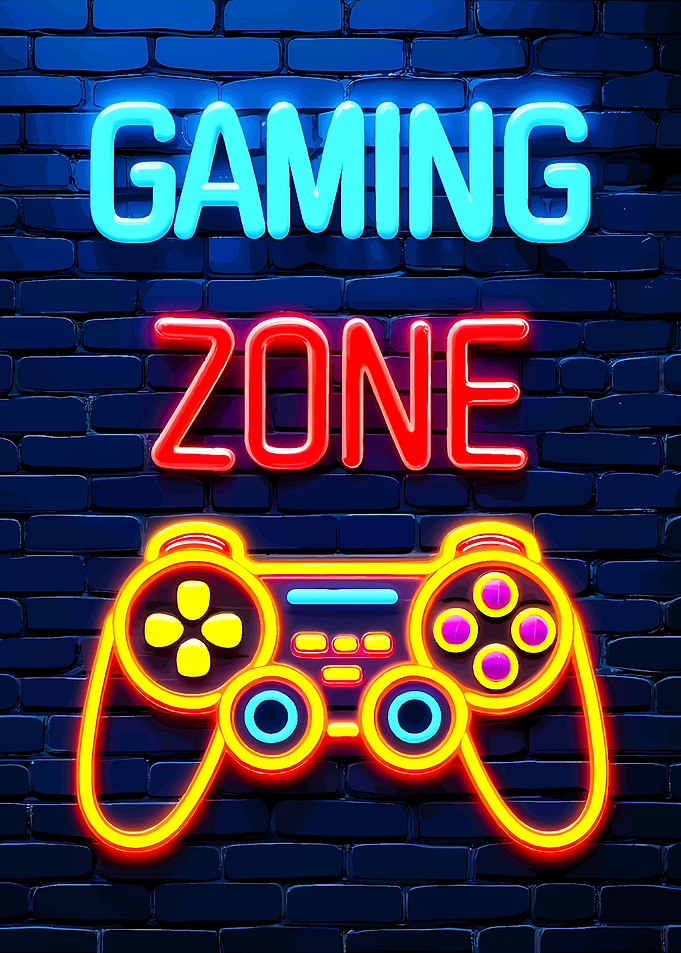 Neon Gaming Zone Sign