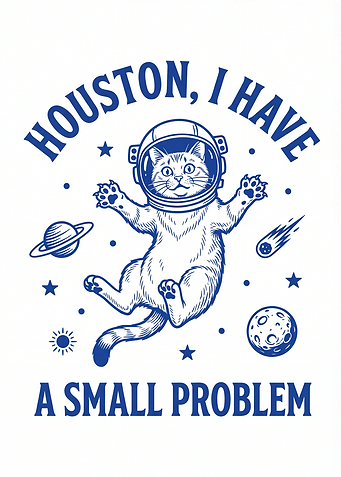 Astronaut Cat in Space