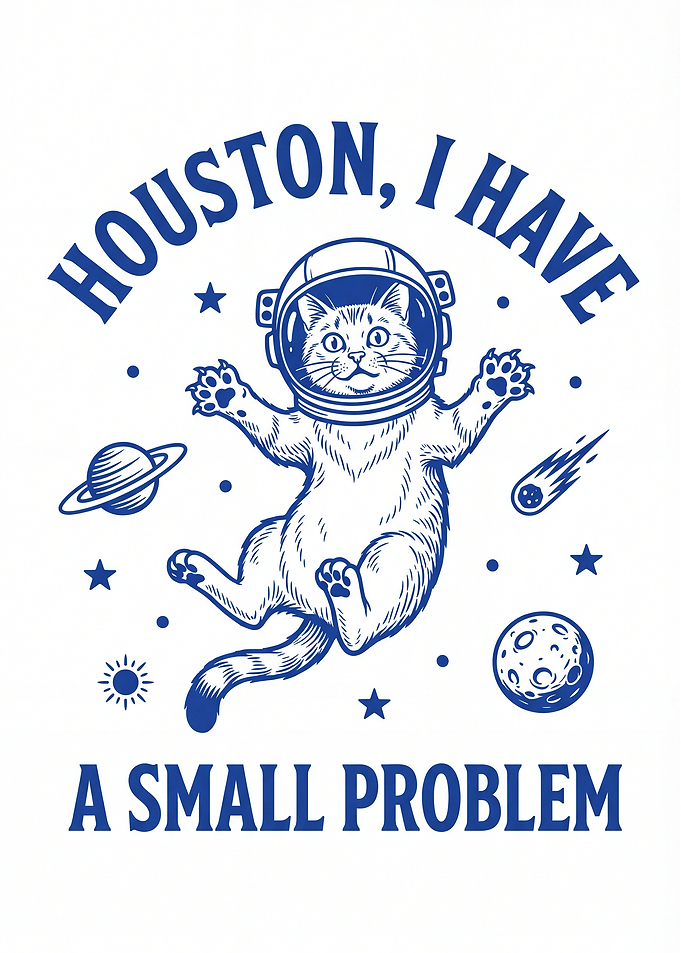 Astronaut Cat in Space