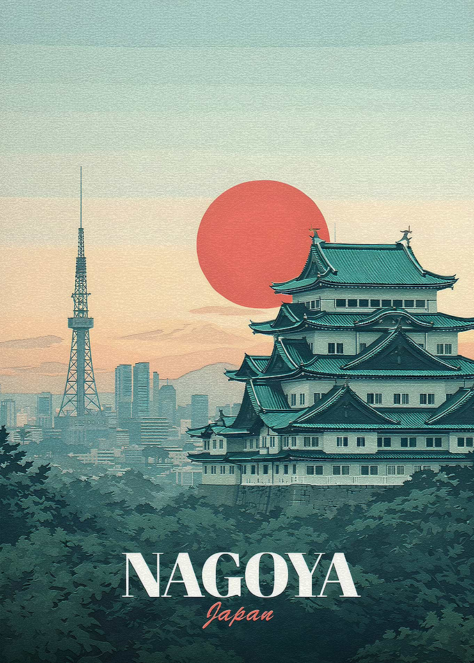 Nagoya Castle and Cityscape