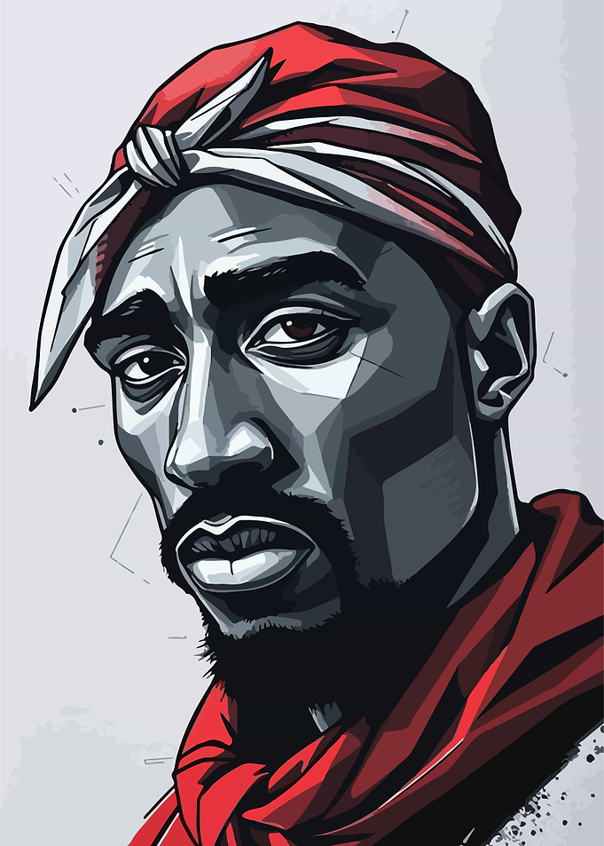 Tupac Shakur Portrait