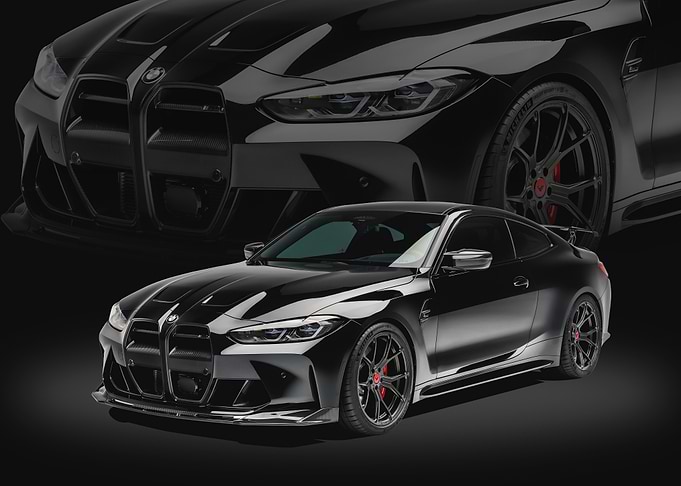 Black BMW M4 Coupe with Custom Body Kit