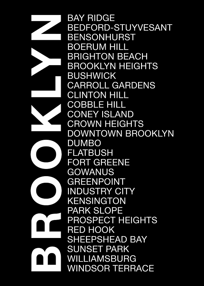 Brooklyn Neighborhoods List