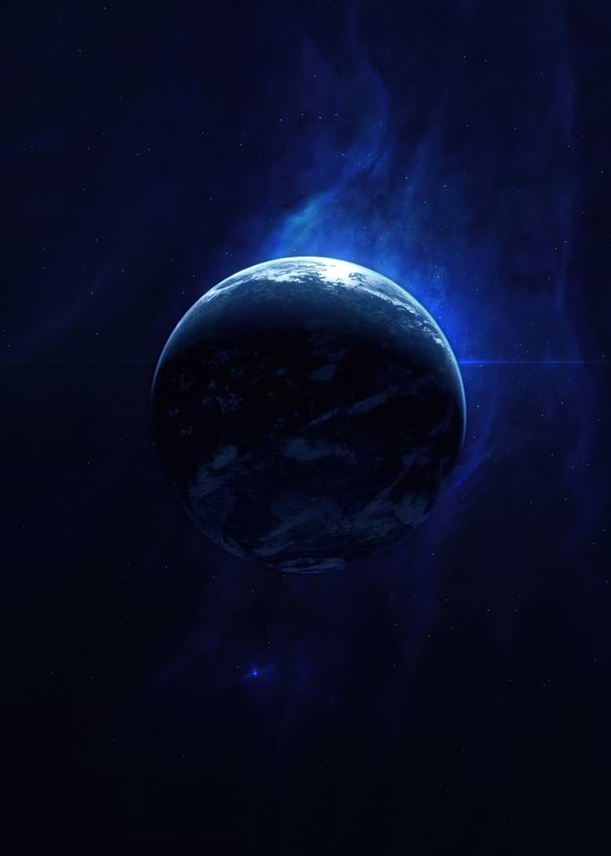 Mysterious Planet in Deep Space