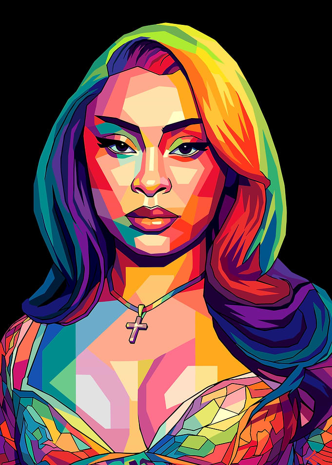 Ice Spice Pop Art Portrait