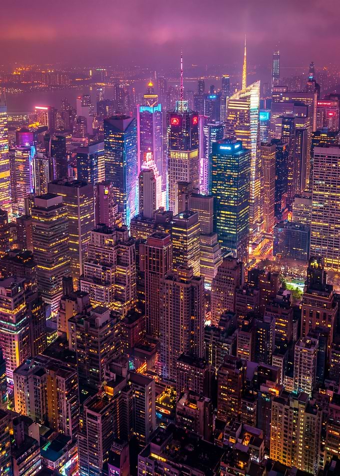 Violet Hour Over The City
