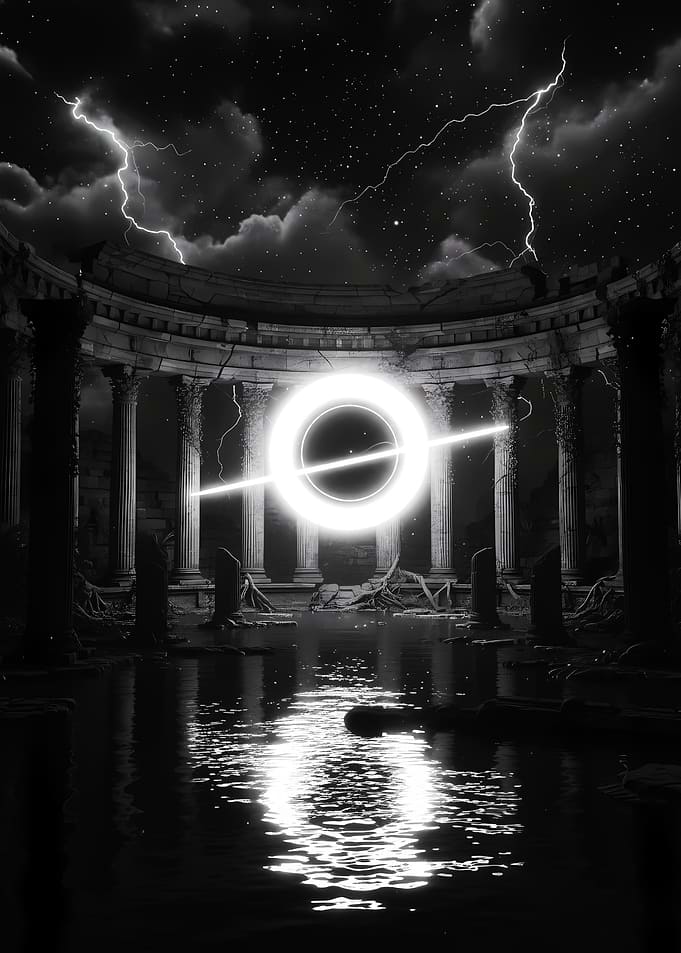 Cosmic Portal in Ancient Ruins