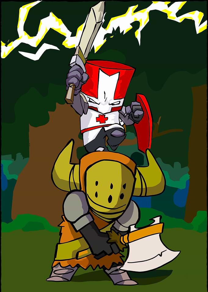 Castle Crashers Knights in Forest