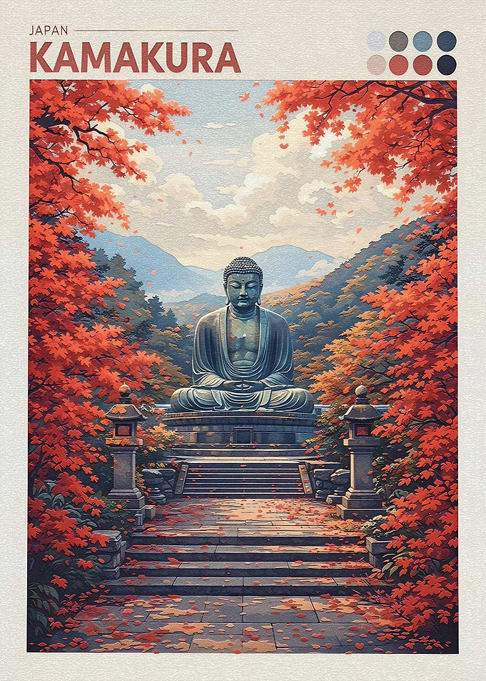 Kamakura Great Buddha in Autumn
