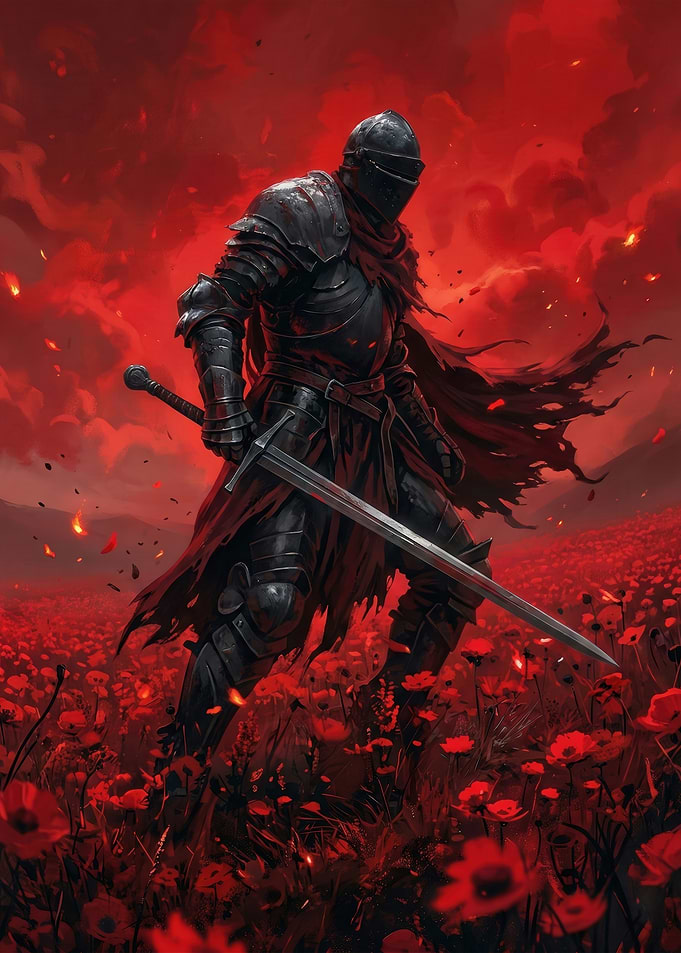 Knight in a Field of Poppies