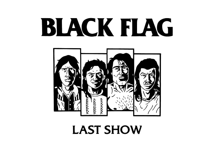 Black Flag Last Show Band Portrait