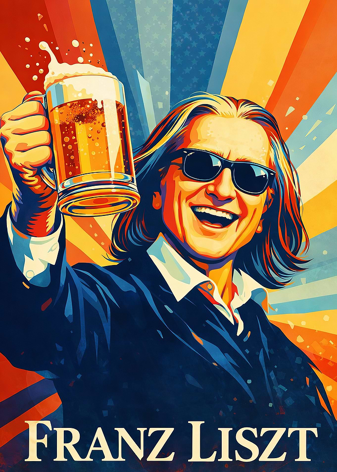 Franz Liszt with Beer