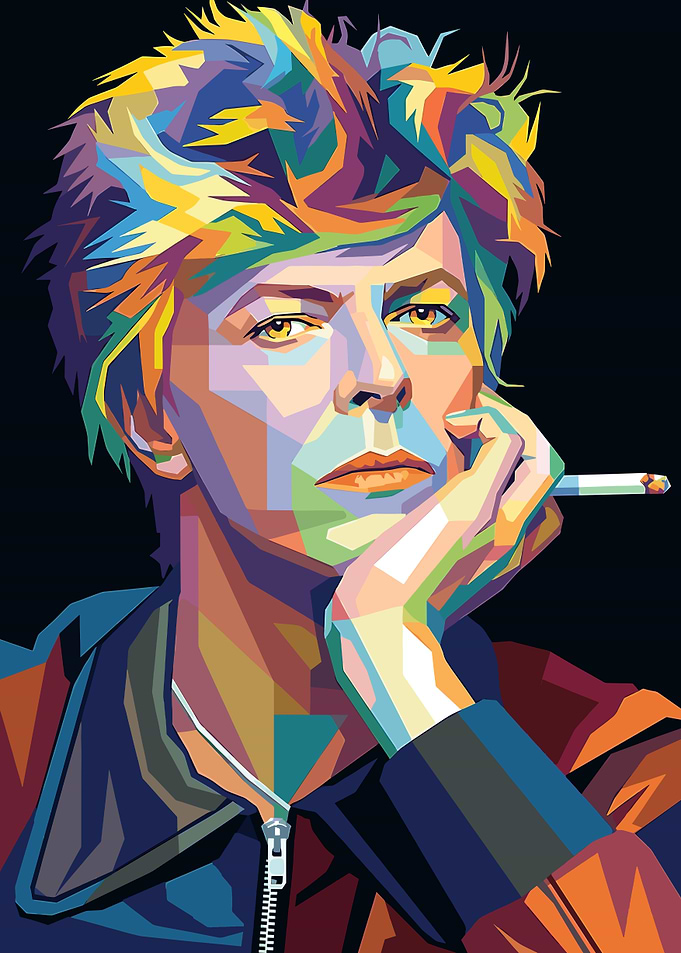 David Bowie Pop Art Portrait