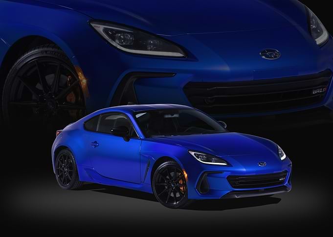 Blue Subaru BRZ Sports Car