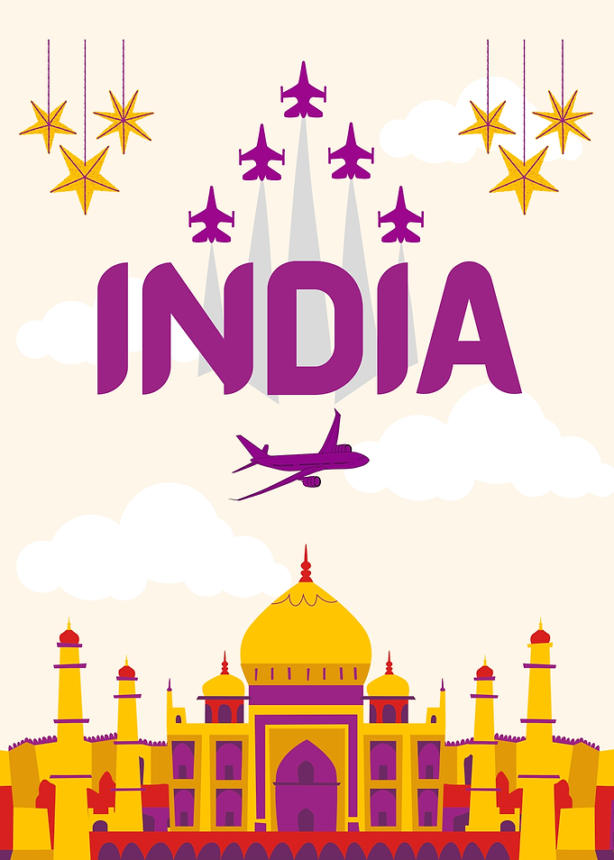India Travel Poster