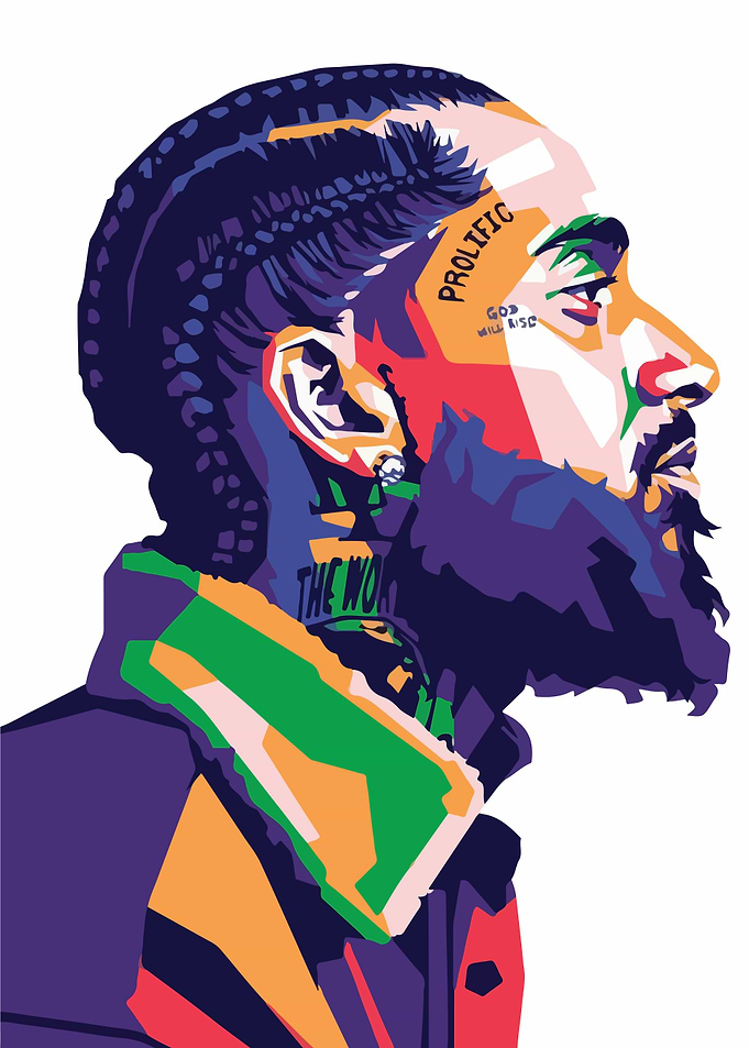 Nipsey Hussle Pop Art Portrait