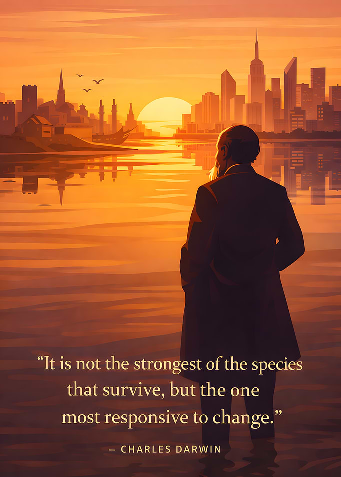 Charles Darwin quote about change