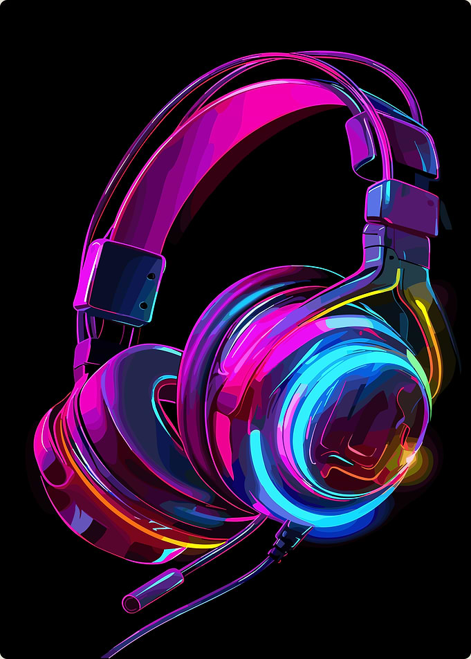 Neon Gaming Headphones
