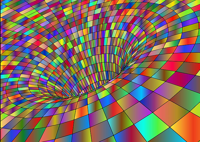 Colorful Abstract Wormhole