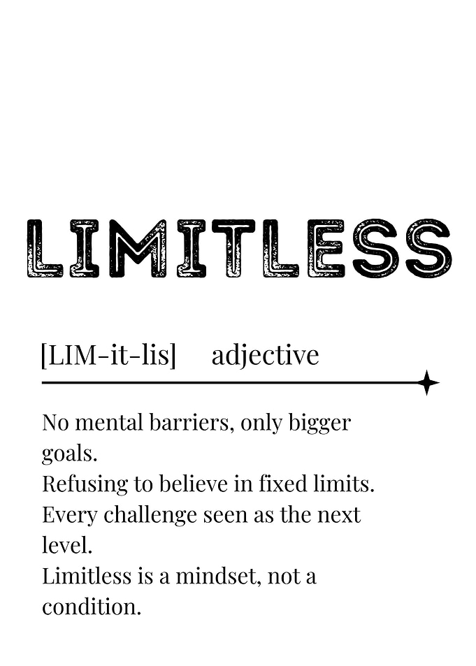 Limitless Definition Poster