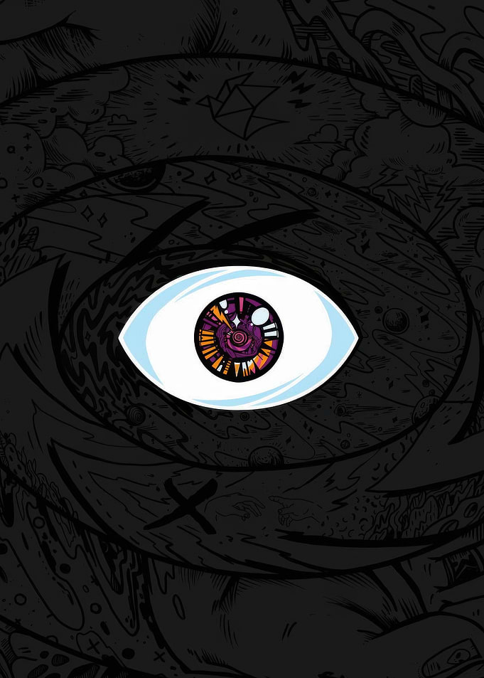 Psychedelic Eye Abstract Art