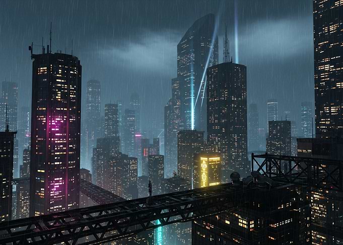 Futuristic Rainfall District