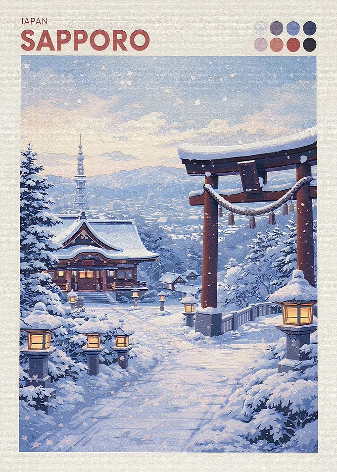 Sapporo Winter Scene