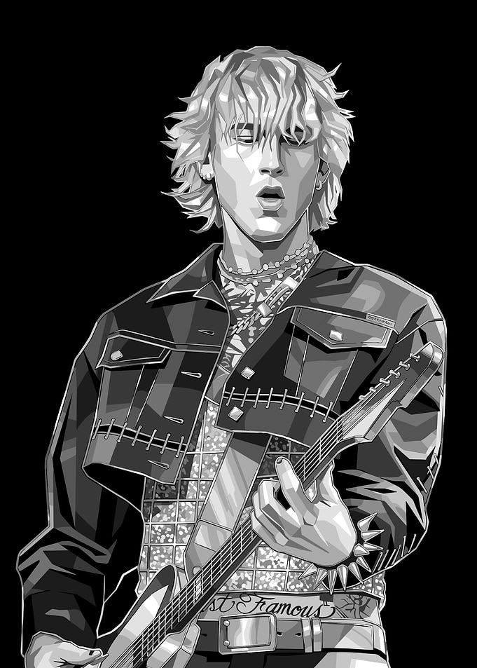 Machine Gun Kelly Playing Guitar