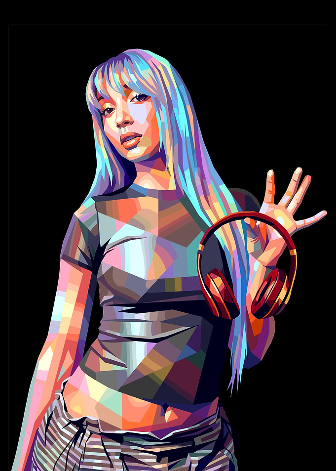PinkPantheress Pop Art Style
