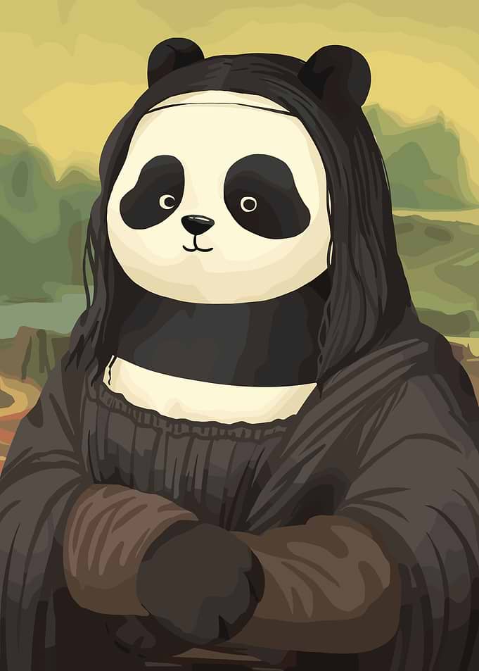 Panda Mona Lisa