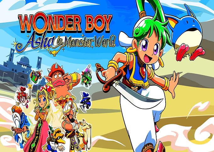 Wonder Boy Asha in Monster World Artwork