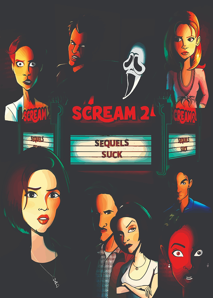 Scream 2 Characters and Ghostface