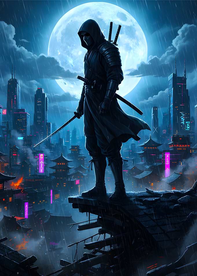 Ninja in the Rain