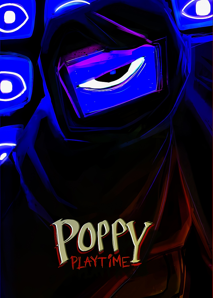 Poppy Playtime Character with Eyes Background