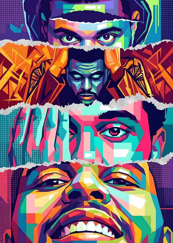 Colorful Portrait Collage