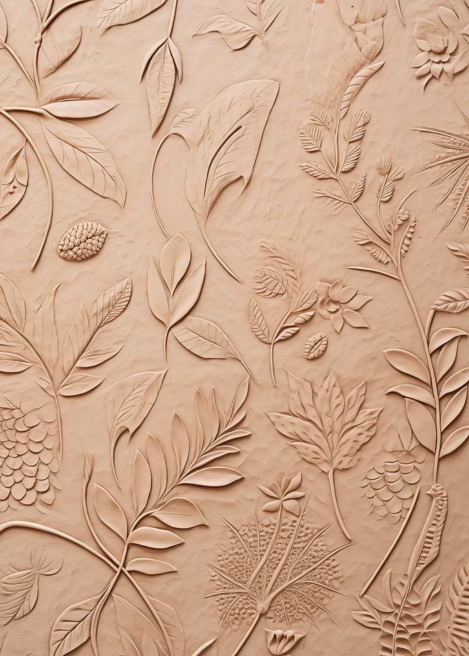 Embossed Floral Leaf Pattern
