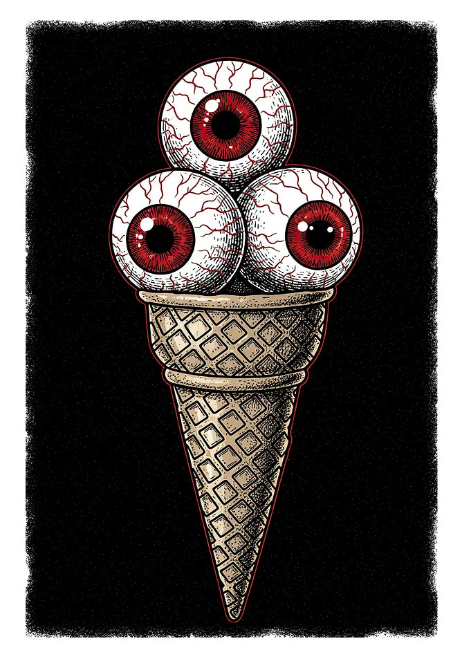 Eyeball Ice Cream Cone