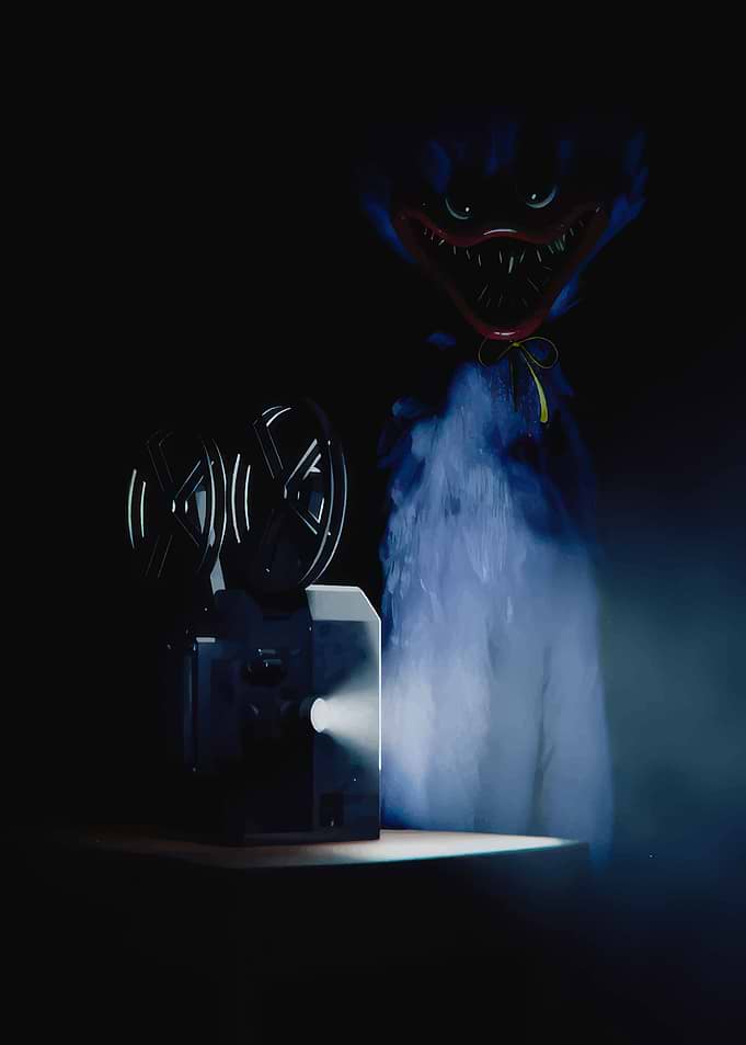Huggy Wuggy and Projector in Smoke