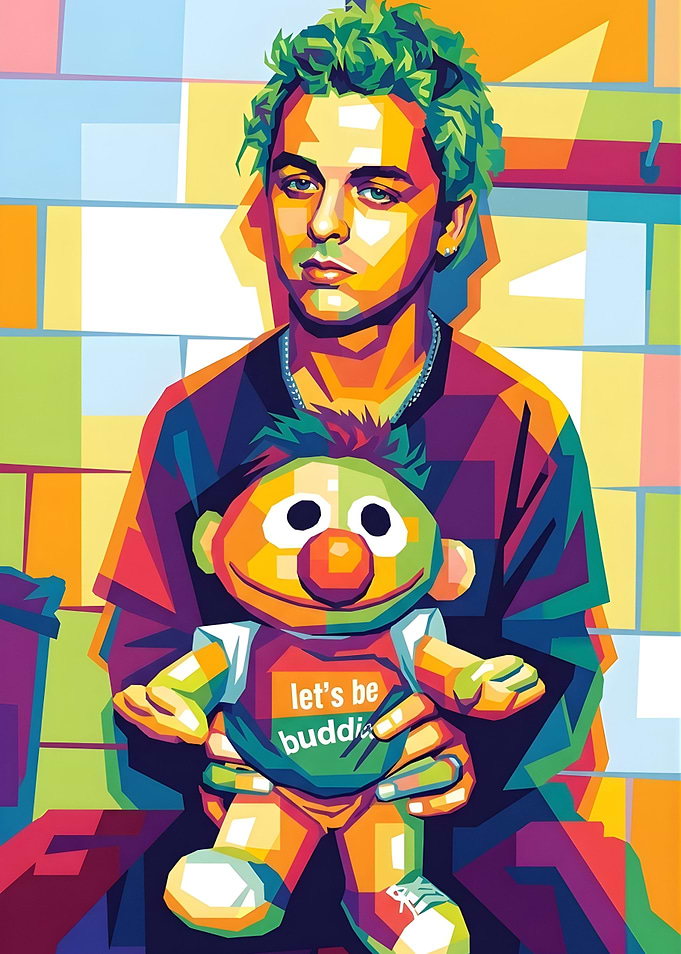 Pop Art Portrait of Billie Joe Armstrong