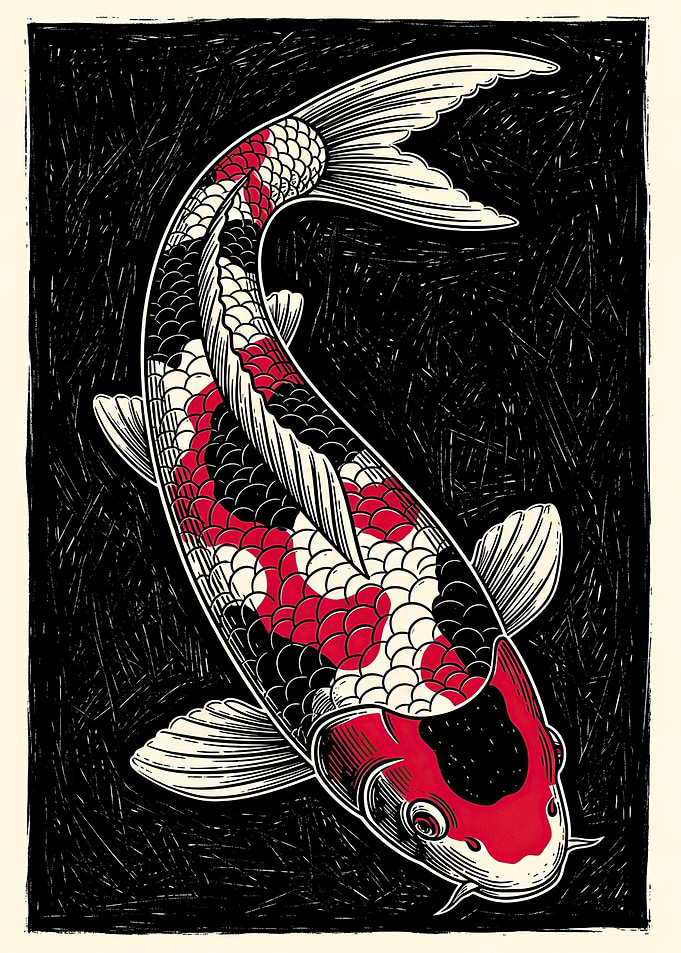 Koi Fish Illustration