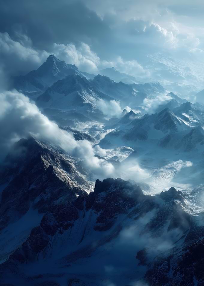 Misty Mountain Peaks