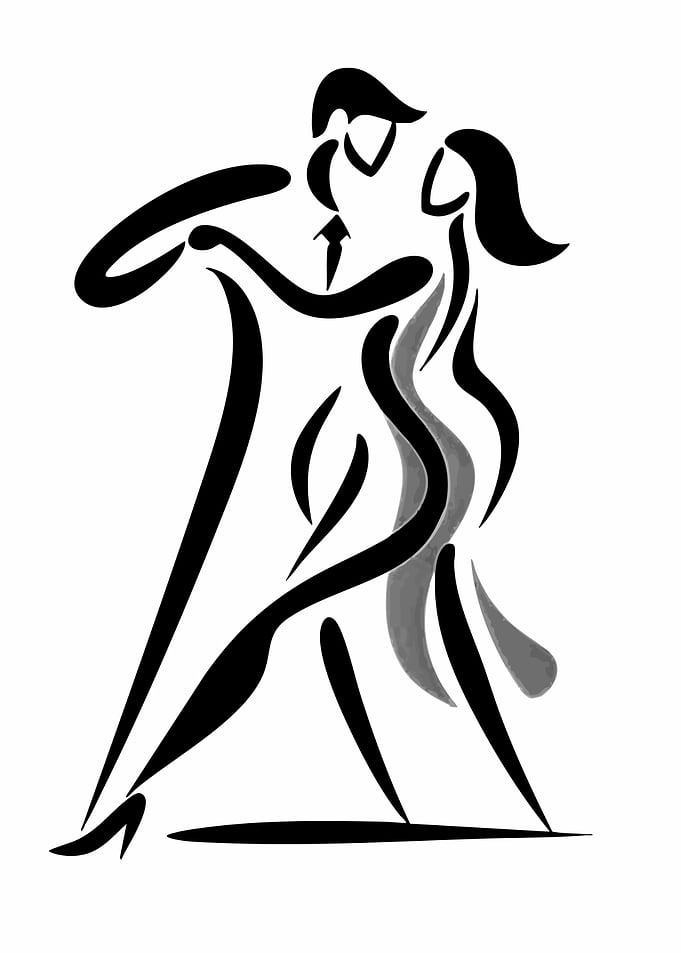Couple Dancing Tango