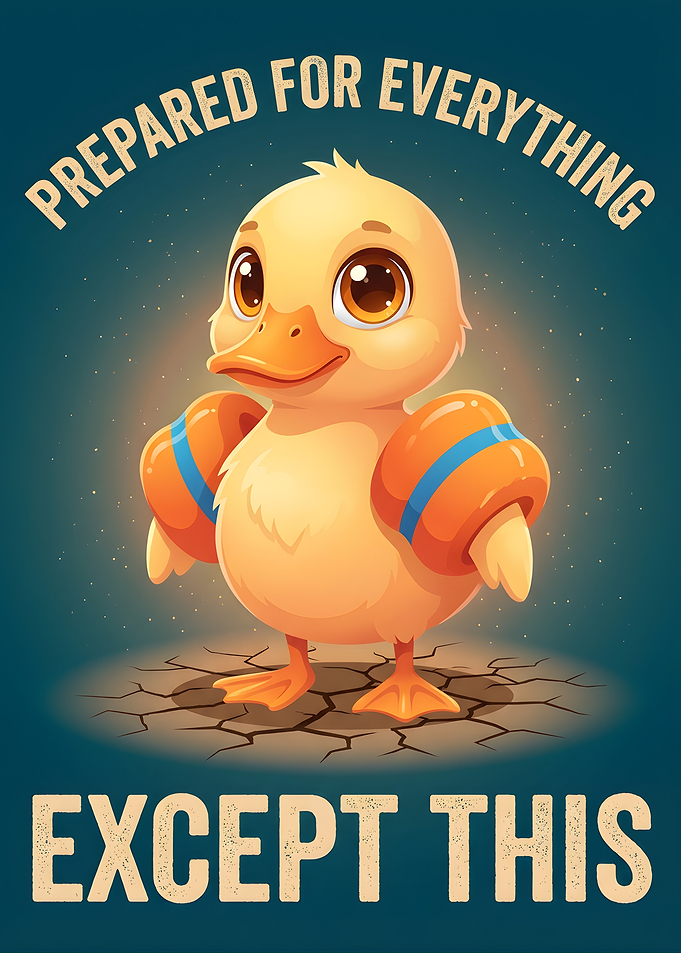 Duckling Prepared for Everything Except This