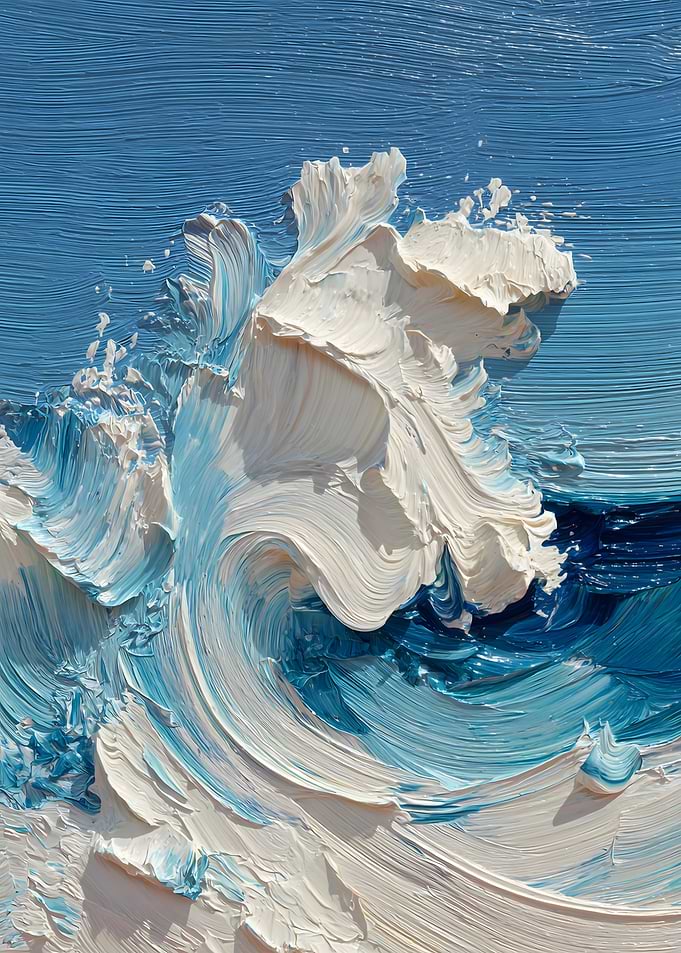 Impressionistic Wave Painting