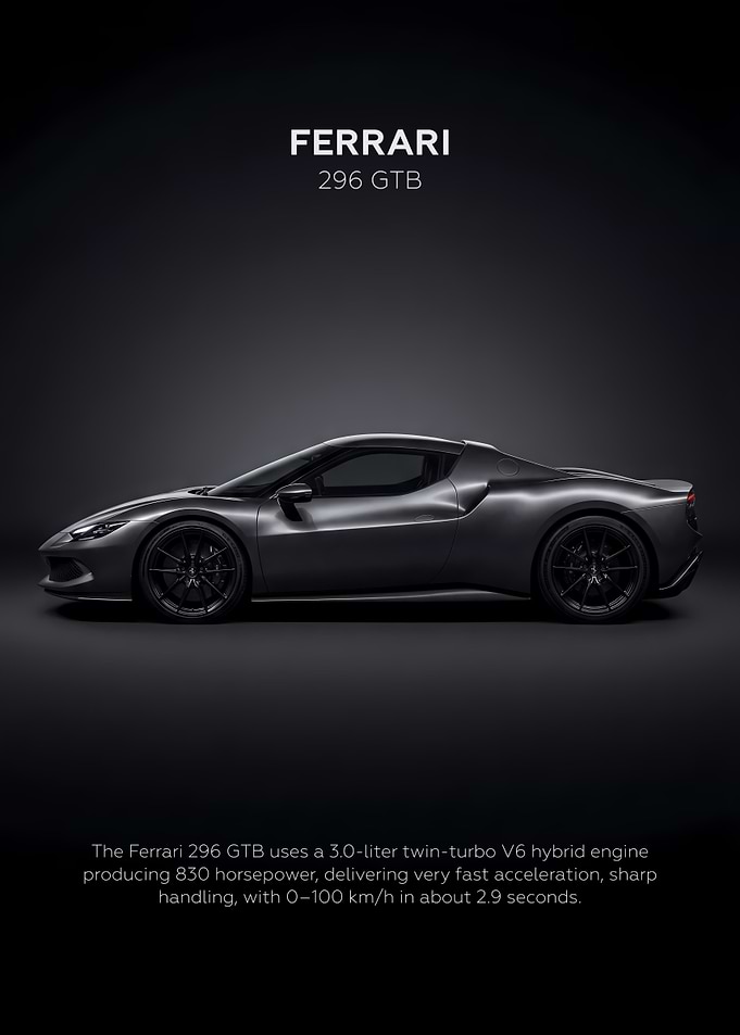 Car Ferrari 296 GTB