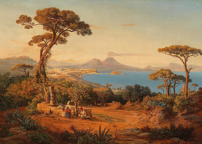 Naples Bay with Vesuvius