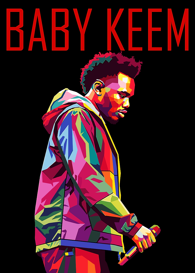Baby Keem Pop Art Portrait